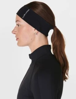 Sweaty Betty Power Training Headband - Black -The Sports Edit sweaty betty power training headband black sb9926 3
