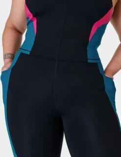 Sweaty Betty Power UltraSculpt High Waisted 7/8 Colour Block Gym Leggings - Black/Reef Teal/Beet Pink 10 Sweaty Betty Power UltraSculpt High Waisted 7/8 Colour Block Gym Leggings - Black/Reef Teal/Beet Pink -The Sports Edit sweaty betty power ultra sculpt hw 7 8 colour block gym leggings black reef teal beet pink sb9018c 4