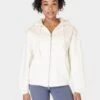 Sweaty Betty Powerhouse Zip Up Hoody - Lily White 1 Sweaty Betty Powerhouse Zip Up Hoody - Lily White -The Sports Edit sweaty betty powerhouse zip up hoody lily white sb9824 1