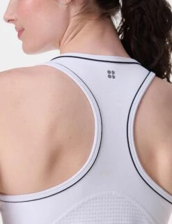 Sweaty Betty Pro Racket Power Tank - White 11 Sweaty Betty Pro Racket Power Tank - White -The Sports Edit sweaty betty pro racket power tank white sb9882 4