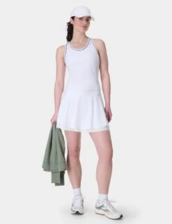 Sweaty Betty Pro Racket Power Tank - White 12 Sweaty Betty Pro Racket Power Tank - White -The Sports Edit sweaty betty pro racket power tank white sb9882 6