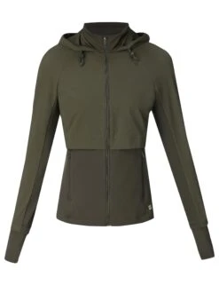 Sweaty Betty Pro Run Water Resistant Run Jacket - Nori Green -The Sports Edit sweaty betty pro run water resistant run jacket nori green sb9886 8