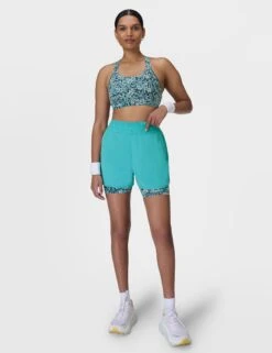 Sweaty Betty Relay Shell Shorts - Ripple Blue -The Sports Edit sweaty betty relay shell shorts ripple blue sb8805 9
