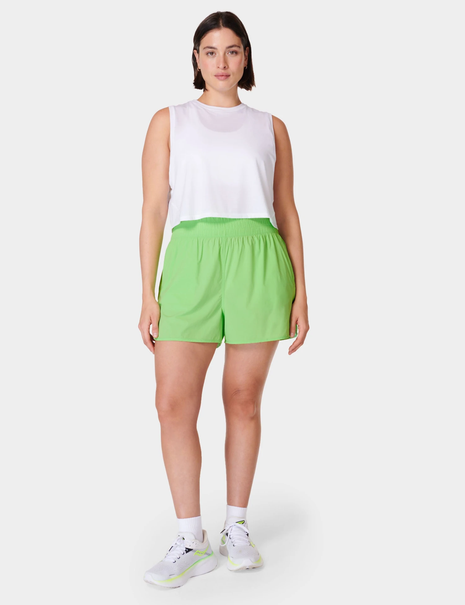 Sweaty Betty Relay Shell Shorts - Zest Green 8 Sweaty Betty Relay Shell Shorts - Zest Green - Image 6