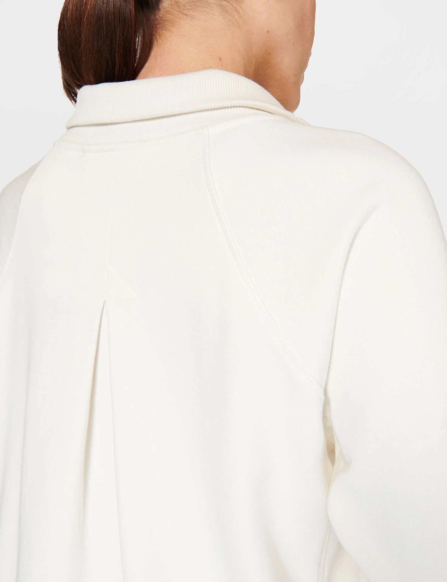 Sweaty Betty Revive Rib Half Zip Pullover - Lily White 7 Sweaty Betty Revive Rib Half Zip Pullover - Lily White - Image 5