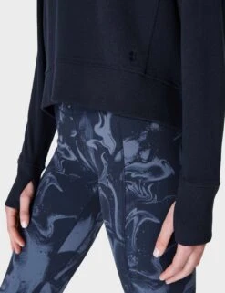 Sweaty Betty Revive Rib Half Zip Pullover - Navy Blue 15 Sweaty Betty Revive Rib Half Zip Pullover - Navy Blue -The Sports Edit sweaty betty revive rib half zip pullover navy blue sb8937 6