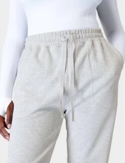 Sweaty Betty Sand Wash Cuffed Trousers - Ice Grey Marl 10 Sweaty Betty Sand Wash Cuffed Trousers - Ice Grey Marl -The Sports Edit sweaty betty sand wash cuffed trousers ice grey marl sb8076 6