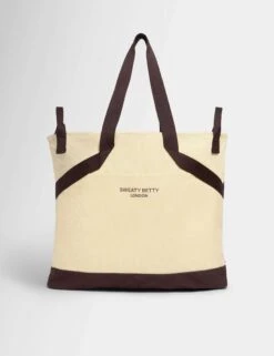 Sweaty Betty SB Canvas Bucket Bag - Buttercream Yellow