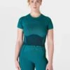 Sweaty Betty Silhouette Sculpt Seamless Short Sleeve Top - Reef Teal Blue/Navy Blue 1 Sweaty Betty Silhouette Sculpt Seamless Short Sleeve Top - Reef Teal Blue/Navy Blue -The Sports Edit sweaty betty silhouette sculpt seamless short sleeve top reef teal blue navy blue sb9063 1