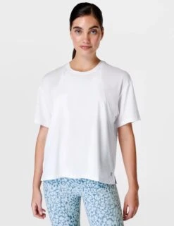 Sweaty Betty Soft Flow Studio T-Shirt - White