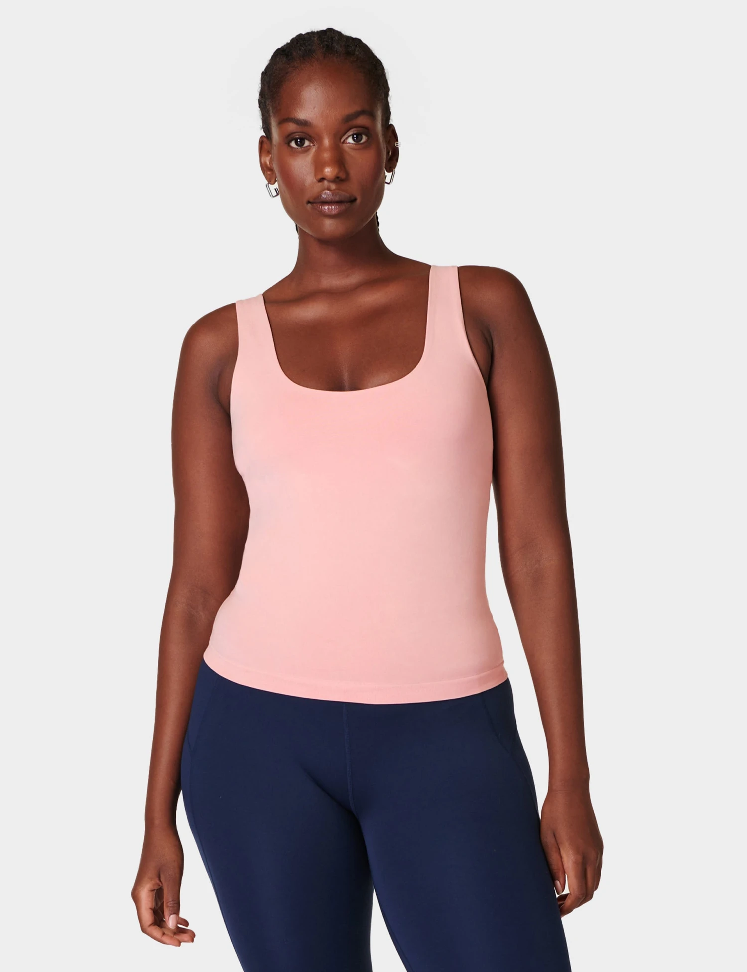 Sweaty Betty Softly Seamless Vest - Soft Pink 3 Sweaty Betty Softly Seamless Vest - Soft Pink