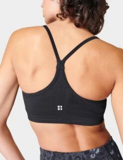 Sweaty Betty Spirit Restored Yoga Bra - Black -The Sports Edit sweaty betty spirit restored yoga bra black sb8402 2