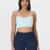 Sweaty Betty Spirit Restored Yoga Bra - Day Break Blue -The Sports Edit sweaty betty spirit restored yoga bra day break blue sb9610 1