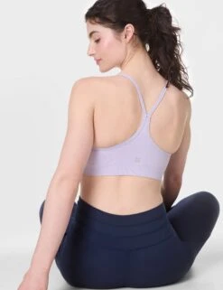 Sweaty Betty Spirit Restored Yoga Bra - Heather Purple -The Sports Edit sweaty betty spirit restored yoga bra heather purple sb9610 5