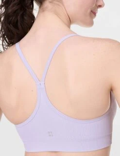 Sweaty Betty Spirit Restored Yoga Bra - Heather Purple -The Sports Edit sweaty betty spirit restored yoga bra heather purple sb9610 7