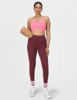 Sweaty Betty Spirit Restored Yoga Bra - Lollipop Pink -The Sports Edit sweaty betty spirit restored yoga bra lollipop pink sb9610 6