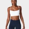 Sweaty Betty Spirit Restored Yoga Bra - White -The Sports Edit sweaty betty spirit restored yoga bra white sb8402 1