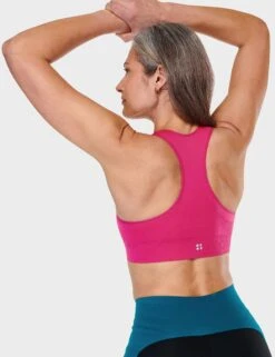 Sweaty Betty Stamina Sports Bra - Beet Pink -The Sports Edit sweaty betty stamina sports bra beet pink sb8758 2