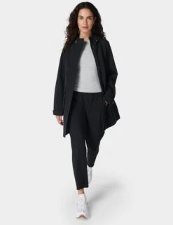 Sweaty Betty Stride Waterproof Parka - Black -The Sports Edit sweaty betty stride waterproof parka black sb4932 3