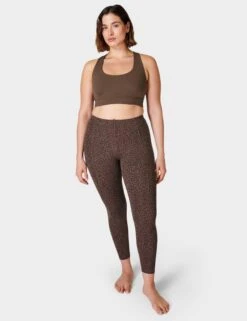 Sweaty Betty Super Soft 7/8 Yoga Leggings - Brown Leopard Marking Print -The Sports Edit sweaty betty super soft 7 8 yoga leggings brown leopard marking print sb6916 8