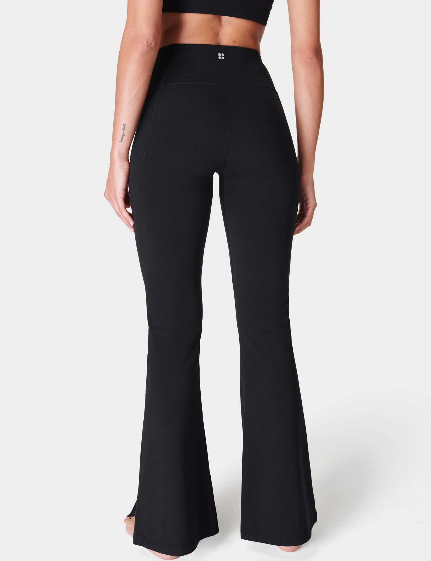 Sweaty Betty Super Soft Flare Yoga Trousers - Black 4 Sweaty Betty Super Soft Flare Yoga Trousers - Black - Image 2