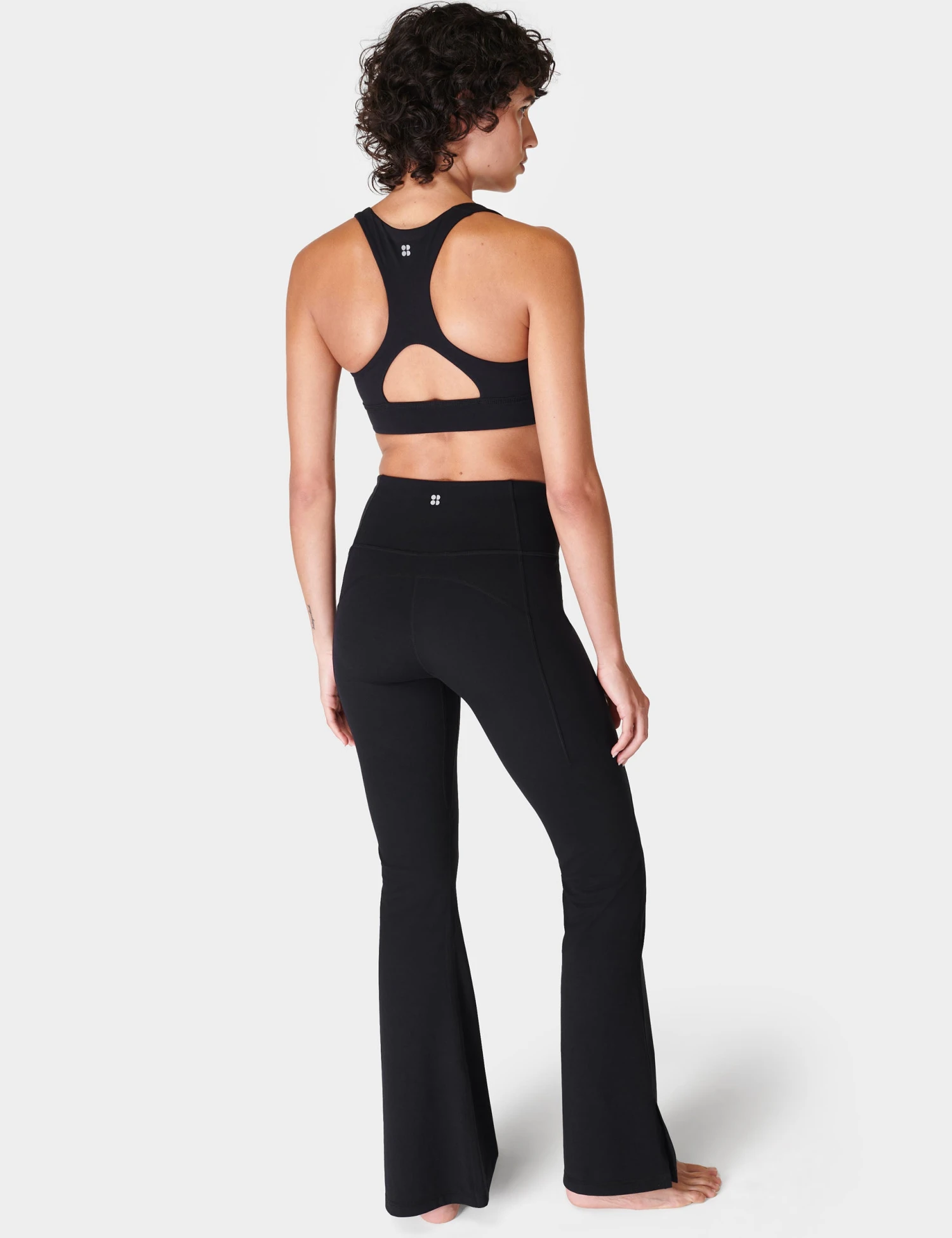 Sweaty Betty Super Soft Flare Yoga Trousers - Black 8 Sweaty Betty Super Soft Flare Yoga Trousers - Black - Image 6