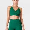 Sweaty Betty Super Soft Strappy Back Bra Colour Theory - Peaceful Green -The Sports Edit sweaty betty super soft strappy back bra peaceful green sb9276 1
