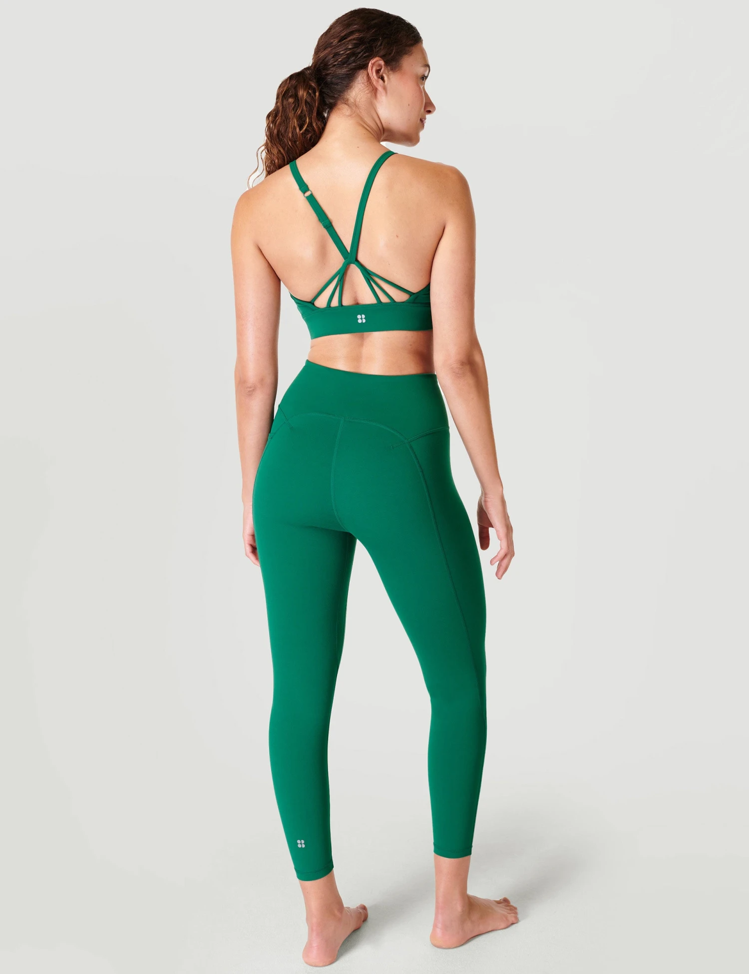 Sweaty Betty Super Soft Strappy Back Bra Colour Theory - Peaceful Green 6 Sweaty Betty Super Soft Strappy Back Bra Colour Theory - Peaceful Green - Image 4