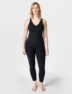 Sweaty Betty Super Soft Strappy Back Gym Bra Vest - Black 9 Sweaty Betty Super Soft Strappy Back Gym Bra Vest - Black -The Sports Edit sweaty betty super soft strappy back gym bra vest black sb9014 4
