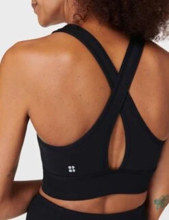 Sweaty Betty Super Soft Ultra-Lite Wrap Bra - Black -The Sports Edit sweaty betty super soft ultra lite wrap bra black sb9906 5
