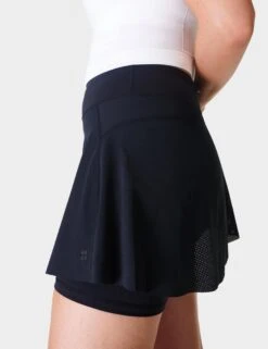 Sweaty Betty Swift Running Skort - Black -The Sports Edit sweaty betty swift running skort black sb2478 4