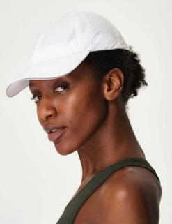 Sweaty Betty Swiftie Run Cap - White 8 Sweaty Betty Swiftie Run Cap - White -The Sports Edit sweaty betty swiftie run cap white sb2218 1