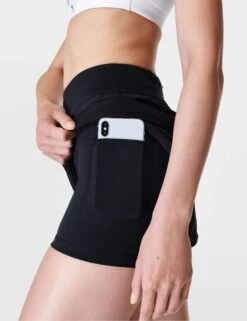Sweaty Betty Tempo Run Shorts - Black -The Sports Edit sweaty betty tempo run shorts black sb8828 3