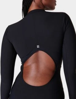 Sweaty Betty Tidal Xtra Life Long Sleeve Swimsuit - Black A -The Sports Edit sweaty betty tidal xtra life long sleeve swimsuit black a sb9212 5