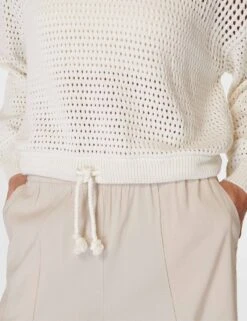 Sweaty Betty Tides High Open Weave Jumper - Lily White 15 Sweaty Betty Tides High Open Weave Jumper - Lily White -The Sports Edit sweaty betty tides high open weave jumper lily white sb6320 7