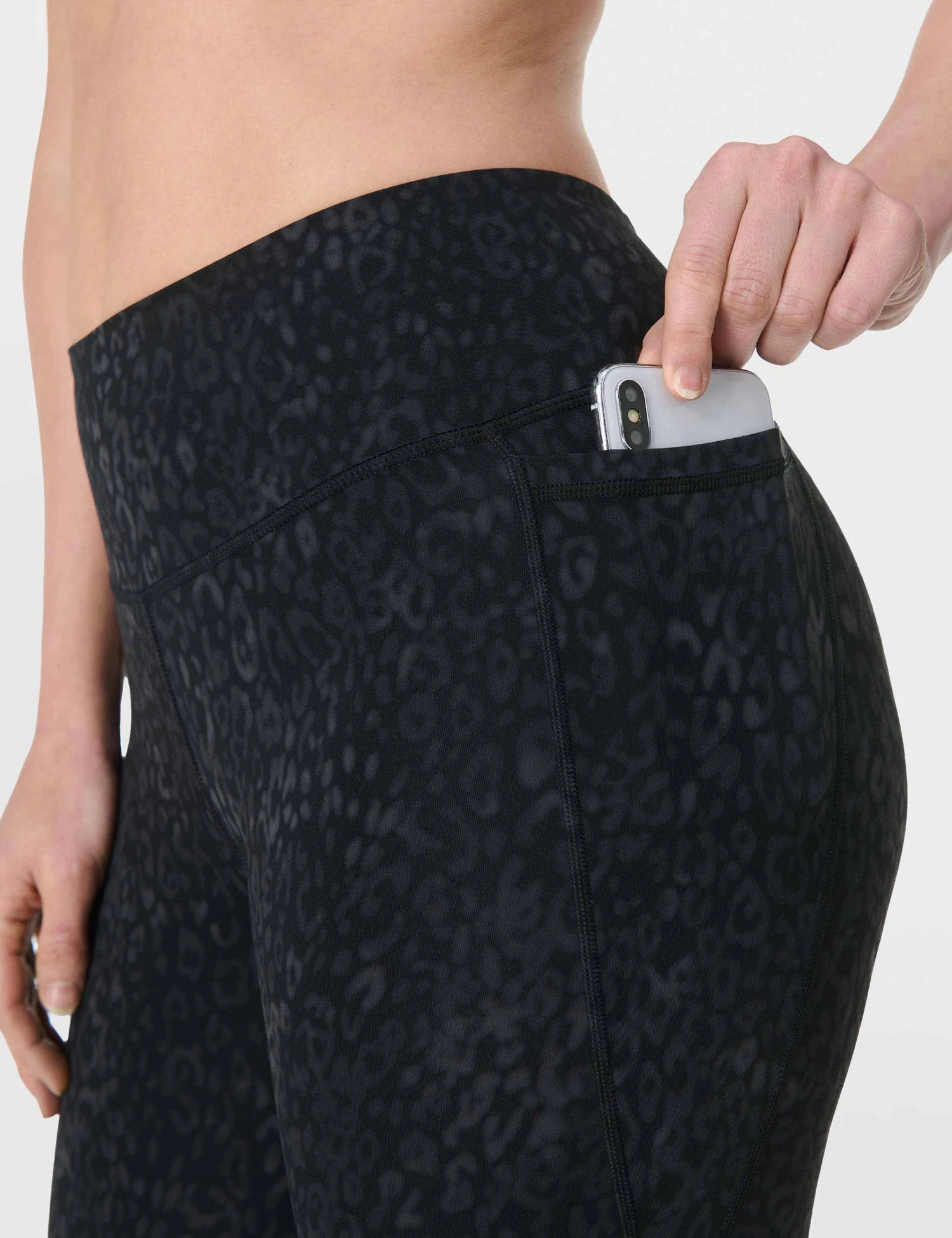 Sweaty Betty Ultimate Studio 7/8 Leggings - Black Panther Print 5 Sweaty Betty Ultimate Studio 7/8 Leggings - Black Panther Print - Image 3