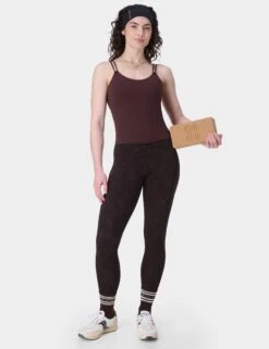 Sweaty Betty Ultimate Studio 7/8 Leggings - Brown Panther Print -The Sports Edit sweaty betty ultimate studio 7 8 leggings brown panther sb10033a78 8