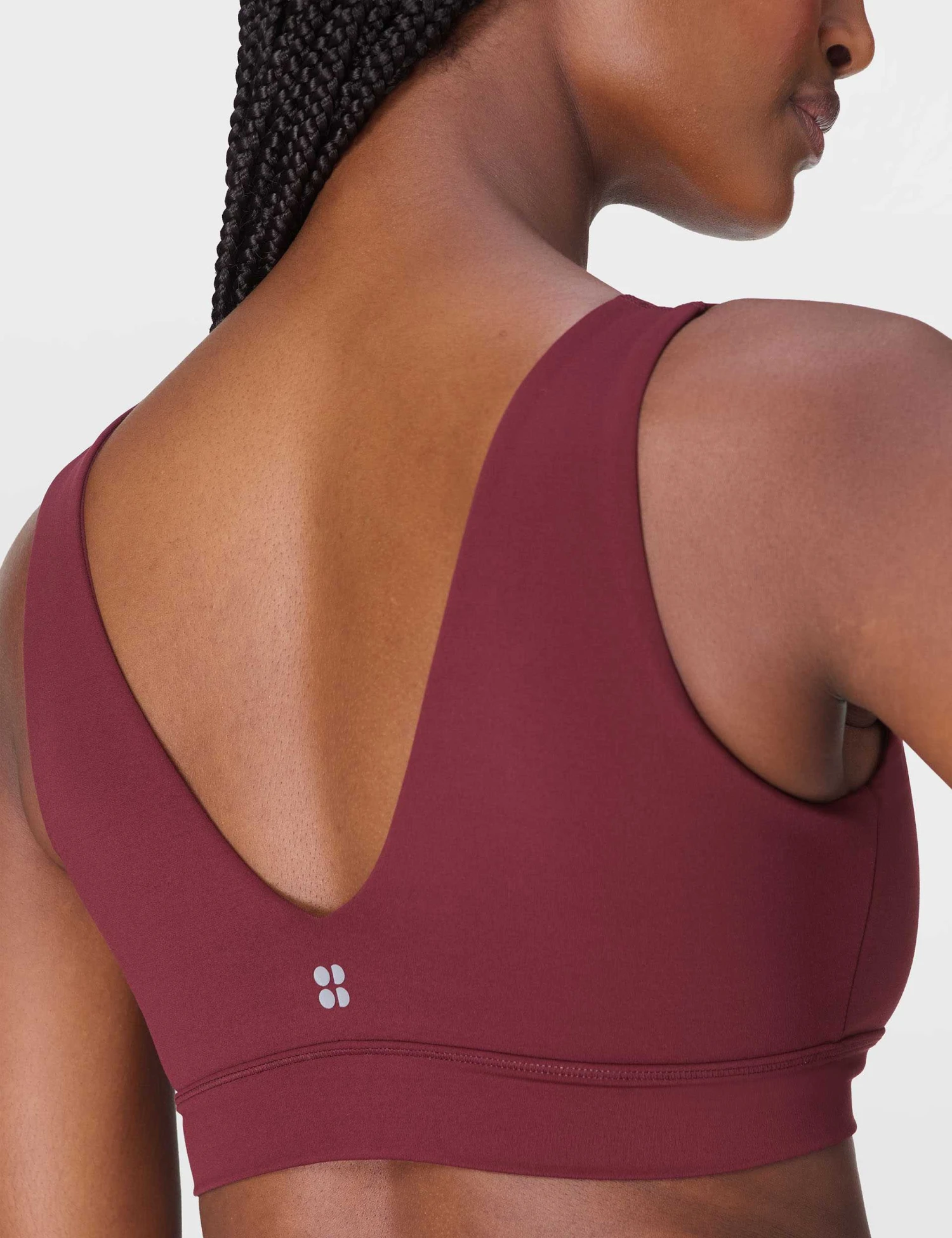 Sweaty Betty Ultimate Studio Voop Bra - Garnet Red 6 Sweaty Betty Ultimate Studio Voop Bra - Garnet Red - Image 4
