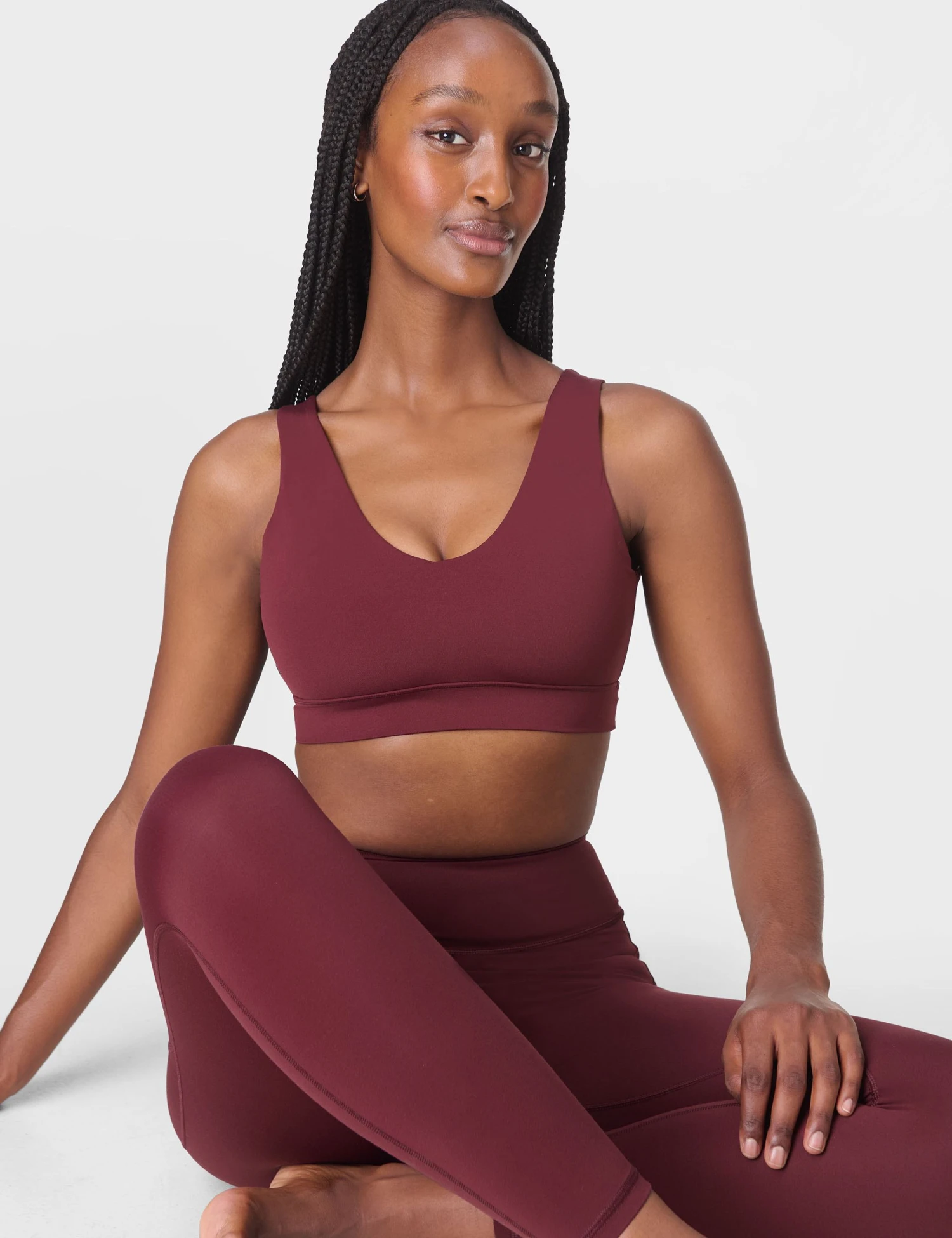 Sweaty Betty Ultimate Studio Voop Bra - Garnet Red 7 Sweaty Betty Ultimate Studio Voop Bra - Garnet Red - Image 5