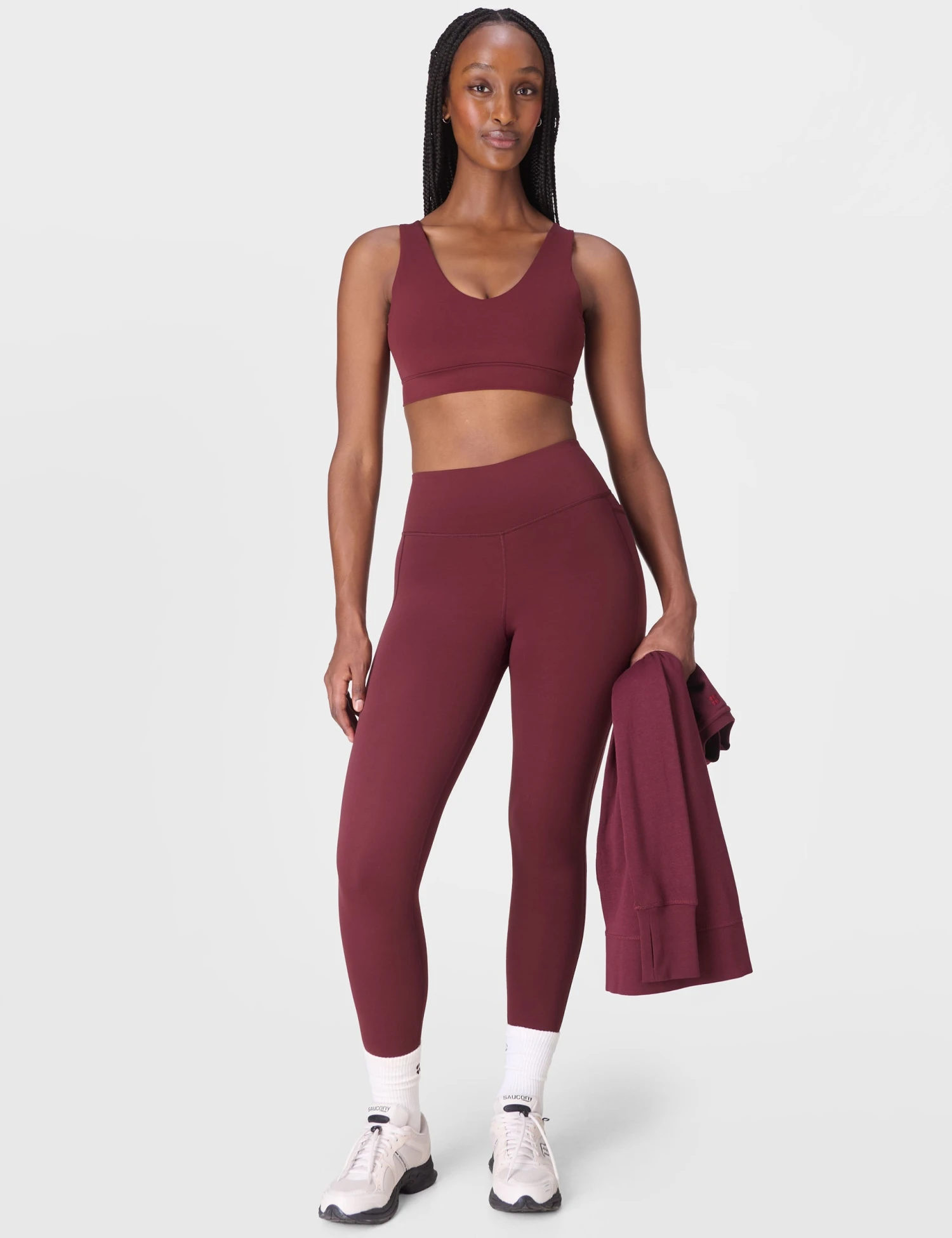 Sweaty Betty Ultimate Studio Voop Bra - Garnet Red 8 Sweaty Betty Ultimate Studio Voop Bra - Garnet Red - Image 6