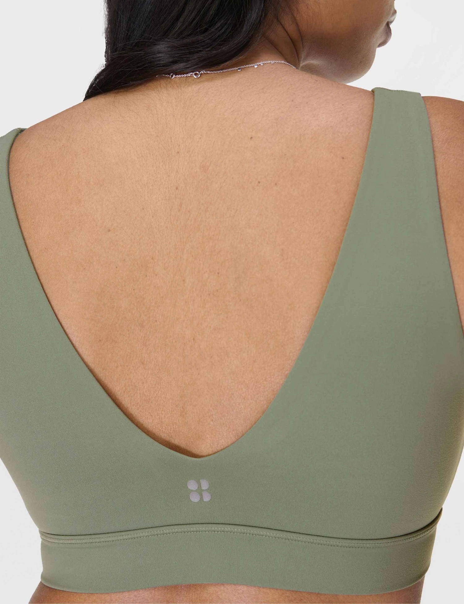 Sweaty Betty Ultimate Studio Voop Bra - Willow Green 6 Sweaty Betty Ultimate Studio Voop Bra - Willow Green - Image 4