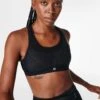 Sweaty Betty Ultra Running Bra - Black -The Sports Edit sweaty betty ultra running bra black sb308a 1