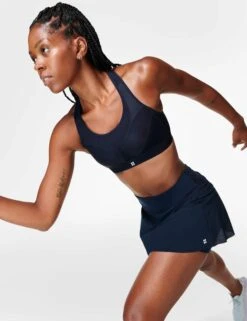 Sweaty Betty Ultra Running Bra - Navy Blue -The Sports Edit sweaty betty ultra running bra navy blue sb308a 1