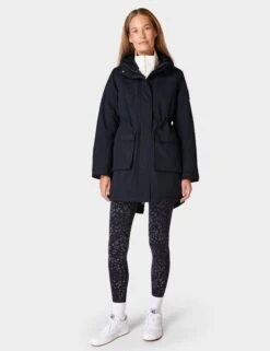 Sweaty Betty Winter Stride Waterproof Parka - Black -The Sports Edit sweaty betty winter stride waterproof parka black sb9545 6