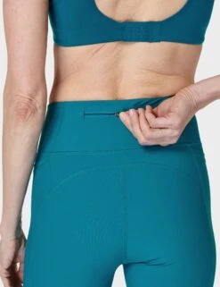 Sweaty Betty Zero Gravity 7/8 Illuminate Running Leggings - Reef Teal/Salt Blue Reflective -The Sports Edit sweaty betty zero gravity 7 8 illuminate running leggings reef teal salt blue reflective sb9103 6