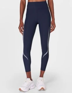 Sweaty Betty Zero Gravity 7/8 Illuminate Running Tight - Navy Blue