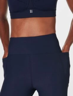 Sweaty Betty Zero Gravity 7/8 Illuminate Running Tight - Navy Blue -The Sports Edit sweaty betty zero gravity 7 8 illuminate running tight navy blue sb910378 4274 4