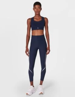 Sweaty Betty Zero Gravity 7/8 Illuminate Running Tight - Navy Blue -The Sports Edit sweaty betty zero gravity 7 8 illuminate running tight navy blue sb910378 4274 7