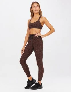 Leo 25" Midi Pant - Leopard -The Sports Edit the upside leo 25in midi pant leopard USW223005 4