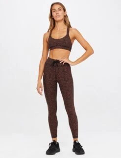 Leo 25" Midi Pant - Leopard -The Sports Edit the upside leo 25in midi pant leopard USW223005 6